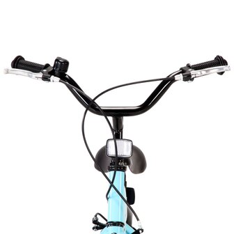 Kinderfiets 12 inch zwart en blauw