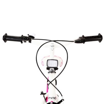 Kinderfiets 24 inch roze en wit