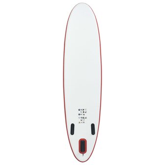 Stand Up Paddleboardset opblaasbaar rood en wit