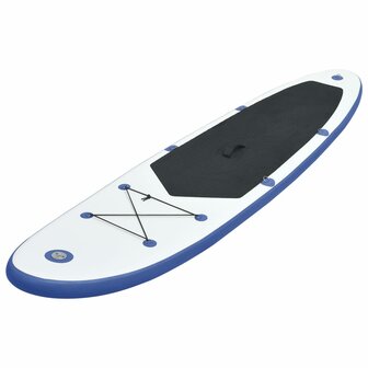 Stand Up Paddleboardset opblaasbaar blauw en wit