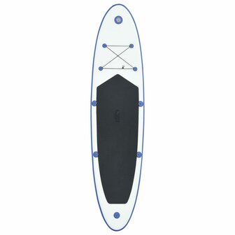 Stand Up Paddleboardset opblaasbaar blauw en wit