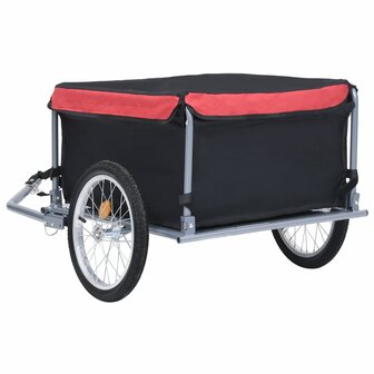 Fietskar 65 kg zwart en rood