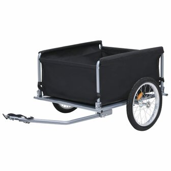 Fietskar 65 kg zwart en grijs