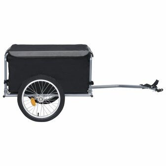 Fietskar 65 kg zwart en grijs