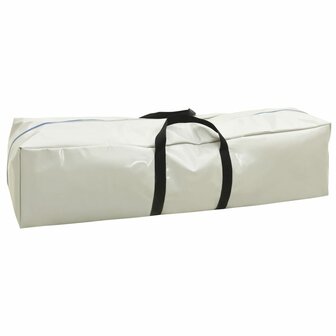 Gymnastiekmat met pomp opblaasbaar 400x100x20 cm PVC groen