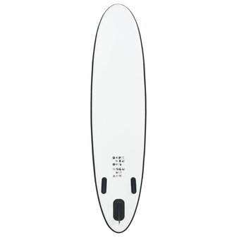 Stand Up Paddleboardset opblaasbaar zwart en wit