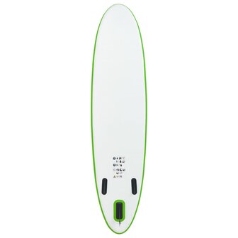 Stand Up Paddleboardset opblaasbaar groen en wit