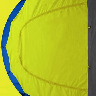 Tent 9-persoons polyester blauw en geel