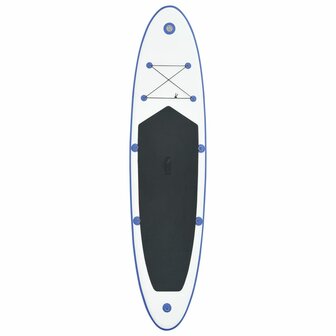 Stand Up Paddleboardset opblaasbaar blauw en wit
