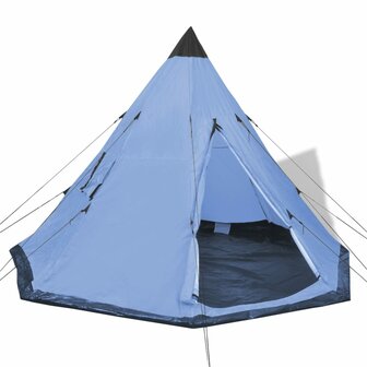 Tent 4-persoons blauw