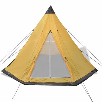Tent 4-persoons geel