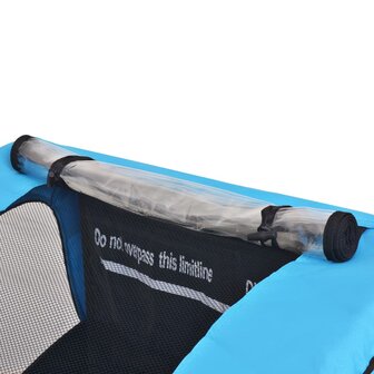 Fietskar voor kinderen 30 kg grijs en blauw