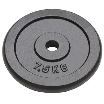 Halterschijven 4 st 4x7,5 kg gietijzer