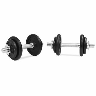 14-delige Halterset 20 kg gietijzer