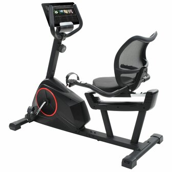 Ligfiets hometrainer magnetisch met hartslagmeter