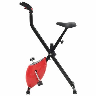 Hometrainer X-bike bandweerstand rood