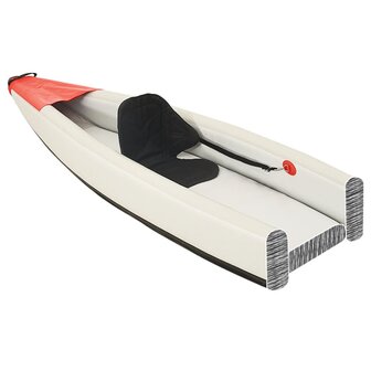 Kajak opblaasbaar 424x81x31 cm polyester rood