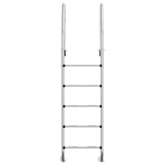 Zwembadladder 54x38x211 cm 304 roestvrij staal
