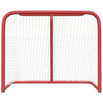 Hockeydoel 183x71x122 cm polyester rood en wit