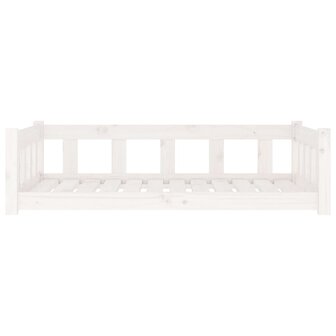 Hondenmand 105,5x75,5x28 cm massief grenenhout wit