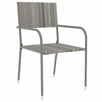 3-delige Tuinset poly rattan grijs 8720286902394 3