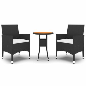 3-delige Tuinset poly rattan zwart 8720286203095 2