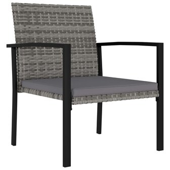 3-delige Tuinset poly rattan grijs 8720286301302 7