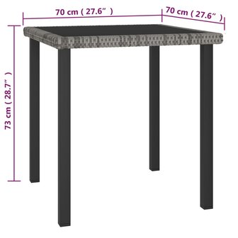 3-delige Tuinset poly rattan grijs 8720286301302 11