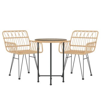 3-delige Tuinset poly rattan 8720845818180 3