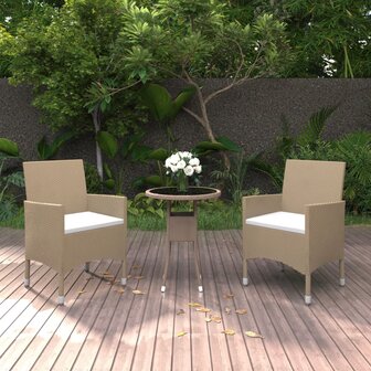 3-delige Tuinset poly rattan beige 8720286203071 1