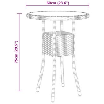 3-delige Tuinset poly rattan beige 8720286203071 7