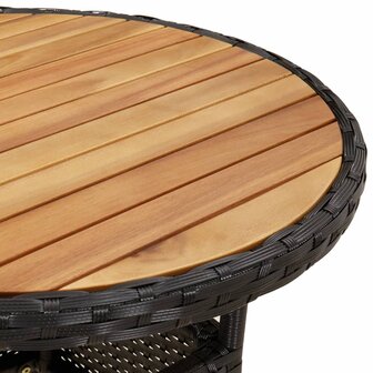 3-delige Tuinset met kussens poly rattan en acaciahout zwart 8721102492198 6