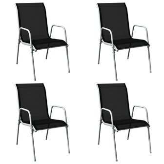 5-delige Tuinset staal zwart 8718475508281 5