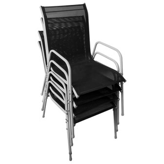 5-delige Tuinset staal zwart 8718475508281 9