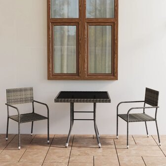 3-delige Tuinset poly rattan antracietkleurig en grijs 8720286225776 1