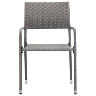 3-delige Tuinset poly rattan antracietkleurig en grijs 8720286225776 5