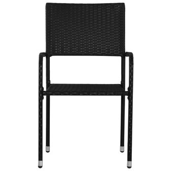 3-delige Tuinset poly rattan zwart 8720286413821 4