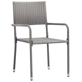 5-delige Tuinset poly rattan antracietkleurig en grijs 8720286225813 4
