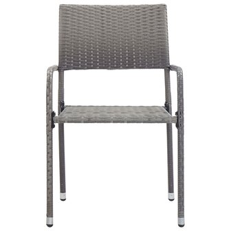 5-delige Tuinset poly rattan antracietkleurig en grijs 8720286225813 5