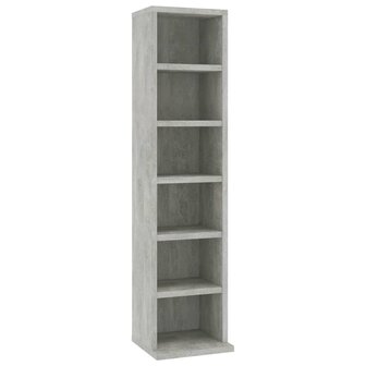 Cd-kast 21x20x88 cm bewerkt hout betongrijs 8719883675169 2
