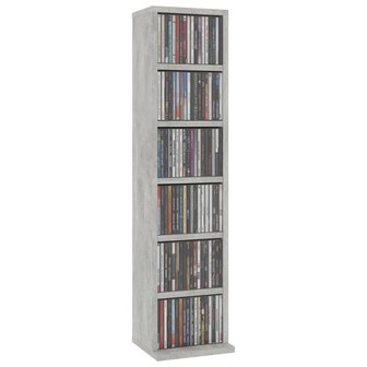 Cd-kast 21x20x88 cm bewerkt hout betongrijs 8719883675169 3