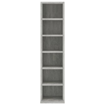 Cd-kast 21x20x88 cm bewerkt hout betongrijs 8719883675169 4