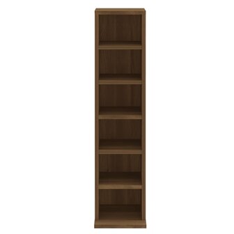 Cd-kast 21x20x88 cm bewerkt hout bruin eikenkleur 8720286931394 5