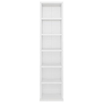 Cd-kast 21x20x88 cm bewerkt hout hoogglans wit 8719883675183 4