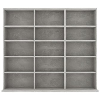 Cd-kast 102x23x89,5 cm bewerkt hout betongrijs 8719883914930 4