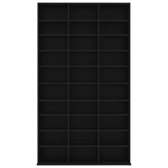 Cd-kast 102x16x177,5 cm bewerkt hout zwart 8719883914817 4