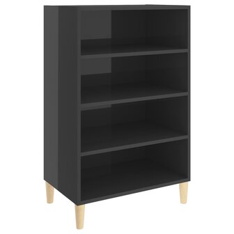 Dressoir 57x35x90 cm bewerkt hout hoogglans grijs 8720286359389 2