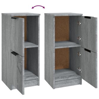 Dressoir 30x30x70 cm bewerkt hout grijs sonoma eikenkleurig 8720287084150 8