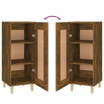Dressoir 34,5x34x90 cm bewerkt hout gerookt eiken 8720287085577 8