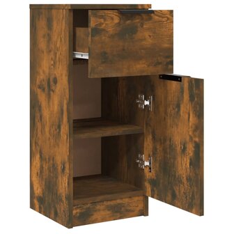 Dressoir 30x30x70 cm bewerkt hout gerookt eikenkleurig 8720287083955 6